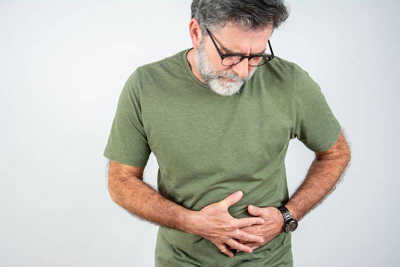 Indian,Man,Feeling,Sudden,Strong,Abdominal,Stomach,Ache,,Gastritis,Problem.