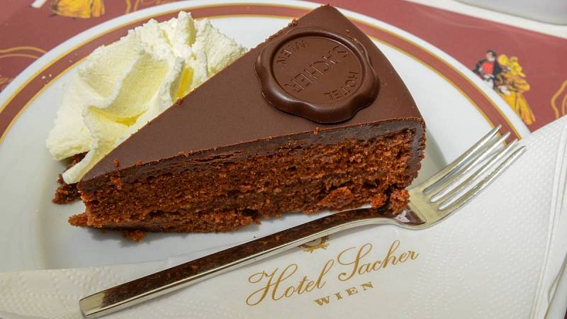 Originální dort Sacher.