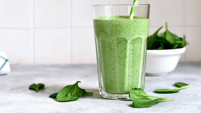 Smoothie se zelenými listy