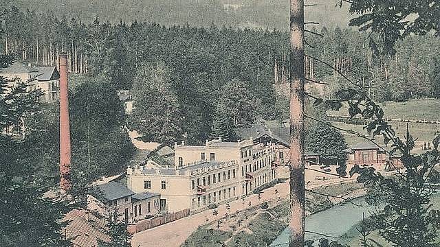 Ludwig Tischl, Jánské Koupele, erbaut 1899–1900, Foto: Rudolf Mühr, 1911