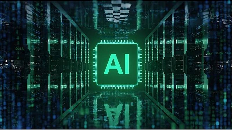 AI infrastruktura. Servery v datovém centru.