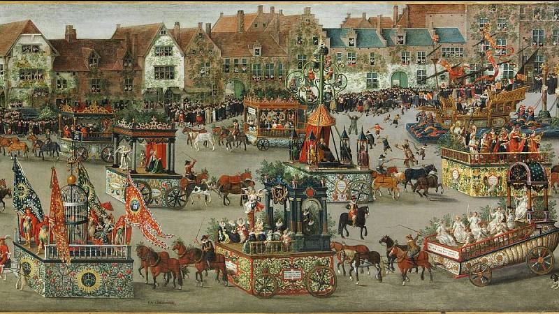 Jeden z šesti obrazů objednaných na oslavu Ommengancku v Bruselu