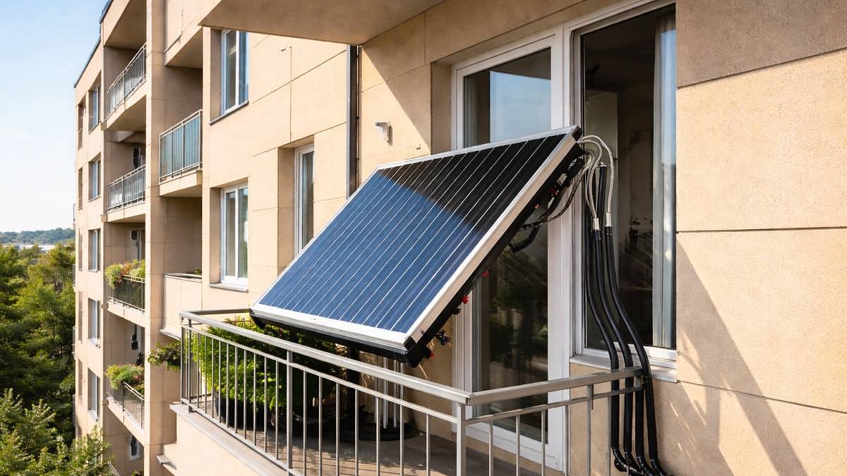 Solární panely na balkoně: Kutilské řešení pro snížení nákladů na bydlení