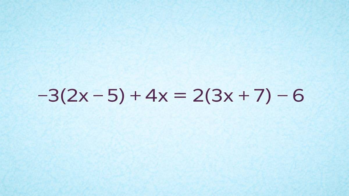 -3(2x - 5) + 4x = 2(3x + 7) - 6: Tato past má nečekaný výsledek