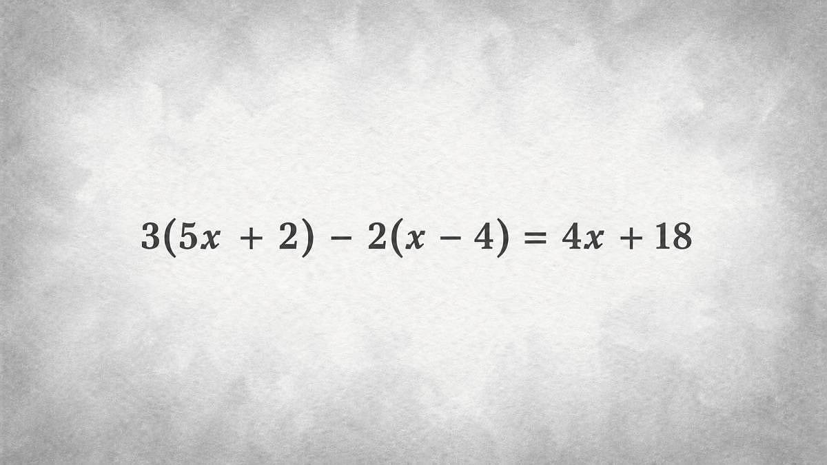 3(5x + 2) - 2(x - 4) = 4x + 18: Řešení je jednoduché. Stačí nepodcenit postup