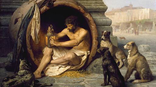 Setkání Diogena ze Sinópé a Alexandra Velikého je jednou z nejdiskutovanějších historek z dějin filozofie