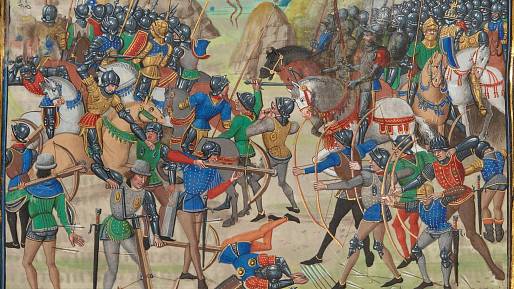 Stoletá válka: Konflikt mezi Anglií a Francií, který trval 116 let. Jednou z obětí byl také český král Jan Lucemburský