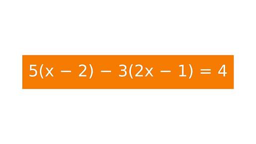 Jen 4 z 10 lidí spočítají tento příklad správně: 5(x − 2) − 3(2x − 1) = 4