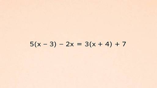 5(x−3) − 2x = 3(x+4) + 7: Tahle rovnice nemá řešení. Nebo snad ano?