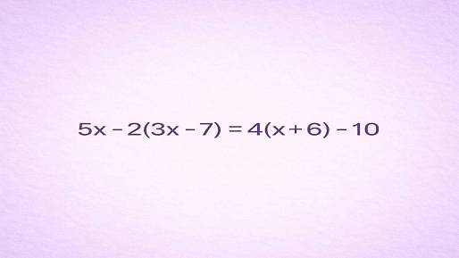 Za rovnicí 5x - 2(3x - 7) = 4(x + 6) - 10 se skrývá odpověď, která zarazí každého