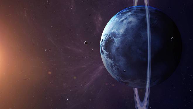 Planeta Uran se jako jediná kutálí: Zřejmě ji položil její měsíc, který zmizel neznámo kam